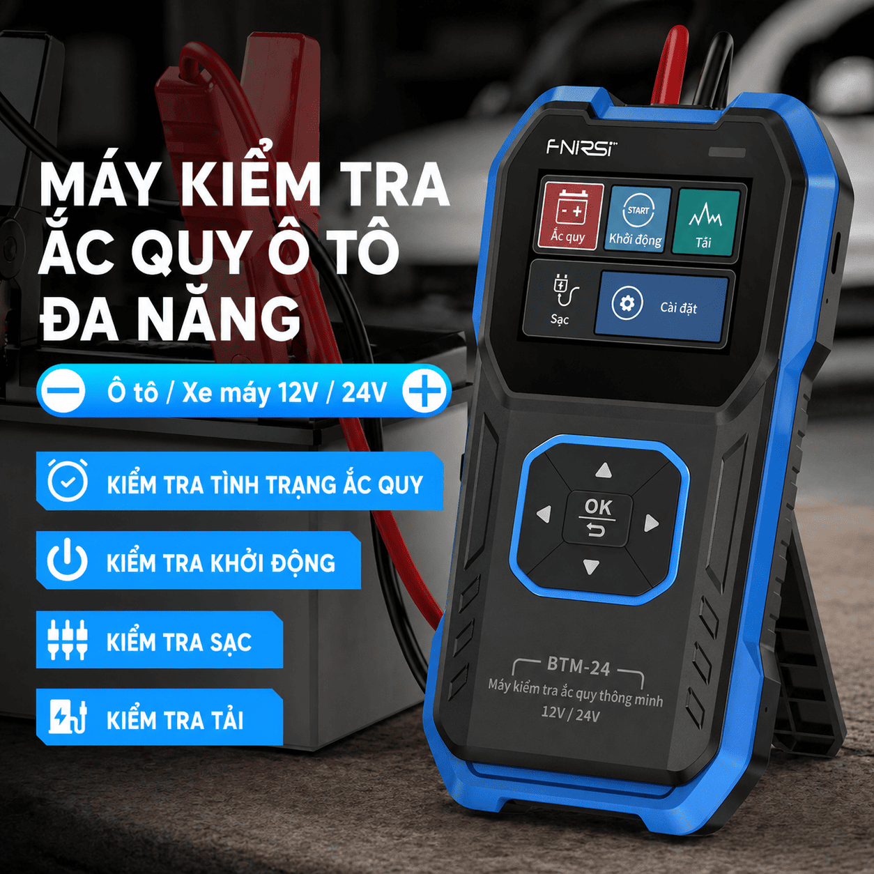 máy kiểm tra ắc quy FNIRSI BTM-24